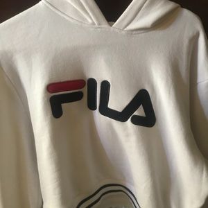 fila cropped hoodie